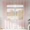 vidaXL - Gordijnen - voile - met - doorvoertules - 2 - st - 140x245 - cm - roze