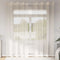 vidaXL - Gordijnen - voile - met - doorvoertules - 2 - st - 140x245 - cm - crèmekleurig
