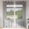vidaXL - Gordijnen - voile - met - doorvoertules - 2 - st - 140x245 - cm - donkergrijs