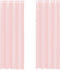 vidaXL - Gordijnen - voile - met - doorvoertules - 2 - st - 140x260 - cm - lichtroze