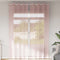 vidaXL - Gordijnen - Voile - met - doorvoertules - 2 - st - 140x260 - cm - roze