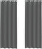 vidaXL - Gordijnen - voile - met - doorvoertules - 2 - st - 140x300 - cm - donkergrijs