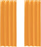 vidaXL - Gordijnen - voile - met - doorvoertules - 2 - st - 140x300 - cm - oranje