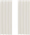 vidaXL - Gordijnen - Voile - met - doorvoertules - 2 - st - 140x300 - cm - crème