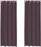 vidaXL - Gordijnen - voile - met - doorvoertules - 2 - st - 140x300 - cm - paars