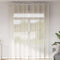 vidaXL - Gordijnen - Voile - met - doorvoertules - 2 - st - 140x300 - cm - crème