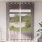 vidaXL - Gordijnen - voile - met - doorvoertules - 2 - st - 140x300 - cm - bruin