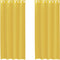 vidaXL - Gordijnen - voile - met - doorvoertules - 2 - st - geel