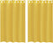 vidaXL - Gordijnen - voile - met - doorvoertules - 2 - st - geel