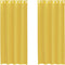 vidaXL - Gordijnen - voile - met - doorvoertules - 2 - st - geel