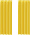 vidaXL - Gordijnen - voile - met - doorvoertules - 2 - st - geel
