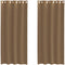 vidaXL - Gordijnen - voile - met - doorvoertules - 2 - st - lichtbruin