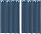 vidaXL - Gordijnen - voile - met - doorvoertules - 2 - st - koningsblauw