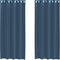 vidaXL - Gordijnen - voile - met - doorvoertules - 2 - st - koningsblauw