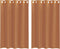 vidaXL - Gordijnen - voile - met - doorvoertules - 2 - st - terracotta