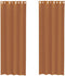vidaXL - Gordijnen - voile - met - doorvoertules - 2 - st - terracotta