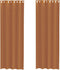 vidaXL - Gordijnen - voile - met - doorvoertules - 2 - st - terracotta