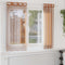 vidaXL - Gordijnen - voile - met - doorvoertules - 2 - st - terracotta