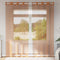 vidaXL - Gordijnen - voile - met - doorvoertules - 2 - st - terracotta