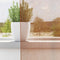 vidaXL - Gordijnen - voile - met - doorvoertules - 2 - st - terracotta