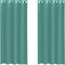 vidaXL - Gordijnen - voile - met - doorvoertules - 2 - st - turkoois