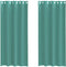 vidaXL - Gordijnen - voile - met - doorvoertules - 2 - st - turkoois