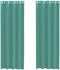 vidaXL - Gordijnen - voile - met - doorvoertules - 2 - st - turkoois