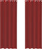 vidaXL - Gordijnen - voile - met - doorvoertules - 2 - st - wijnrood