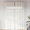 vidaXL - Gordijnen - voile - met - doorvoertules - 2 - st - wit