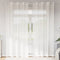 vidaXL - Gordijnen - voile - met - doorvoertules - 2 - st - wit