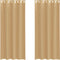 vidaXL - Gordijnen - Voile - met - doorvoertules - 2 - st - zand