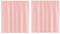 vidaXL - Gordijnen - voile - met - lussen - 2 - st - 140x140 - cm - roze