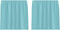 vidaXL - Gordijnen - Voile - met - lussen - 2 - st - 140x140 - cm - turkoois