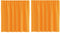 vidaXL - Gordijnen - voile - met - lussen - 2 - st - 140x140 - cm - oranje
