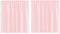 vidaXL - Gordijnen - voile - met - lussen - 2 - st - 140x140 - cm - lichtroze