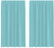 vidaXL - Gordijnen - voile - met - lussen - 2 - st - 140x175 - cm - turkoois