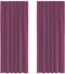 vidaXL - Gordijnen - voile - met - lussen - 2 - st - 140x225 - cm - paars