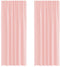 vidaXL - Gordijnen - voile - met - lussen - 2 - st - 140x225 - cm - roze