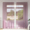 vidaXL - Gordijnen - voile - met - lussen - 2 - st - 140x225 - cm - paars