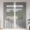 vidaXL - Gordijnen - voile - met - lussen - 2 - st - 140x225 - cm - donkergrijs