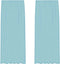 vidaXL - Gordijnen - voile - met - lussen - 2 - st - 140x245 - cm - turkoois
