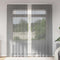 vidaXL - Gordijnen - voile - met - lussen - 2 - st - 140x245 - cm - donkergrijs