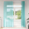 vidaXL - Gordijnen - voile - met - lussen - 2 - st - 140x245 - cm - turkoois