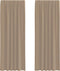 vidaXL - Gordijnen - voile - met - lussen - 2 - st - 140x260 - cm - lichtbruin