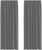 vidaXL - Gordijnen - voile - met - lussen - 2 - st - 140x260 - cm - donkergrijs