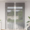 vidaXL - Gordijnen - voile - met - lussen - 2 - st - 140x260 - cm - donkergrijs