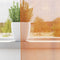 vidaXL - Gordijnen - Voile - met - lussen - 2 - st - 140x260 - cm - oranje
