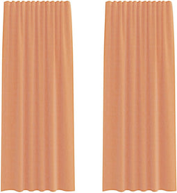 vidaXL - Gordijnen - voile - met - lussen - 2 - st - terracotta - 140x225 - cm