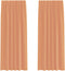 vidaXL - Gordijnen - voile - met - lussen - 2 - st - terracotta - 140x225 - cm