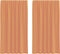 vidaXL - Gordijnen - voile - met - lussen - 2 - st - terracotta - 140x175 - cm